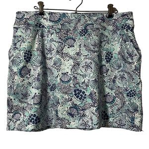 Coral Bay Golf Skort Turquoise Blue Size PL